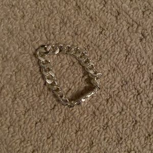 925 Sterling silver bracelet. Measures 7 3/4 inches. Heavy weight.